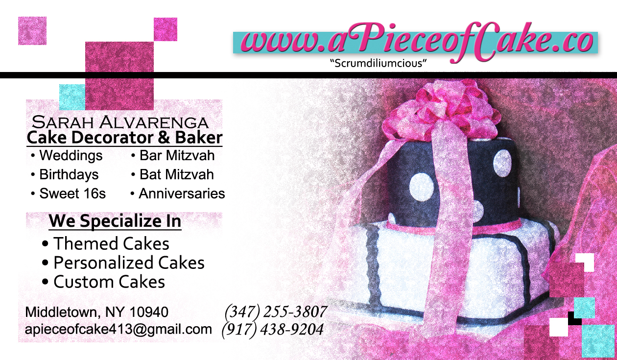 A Piece of Cake Digital Business Card